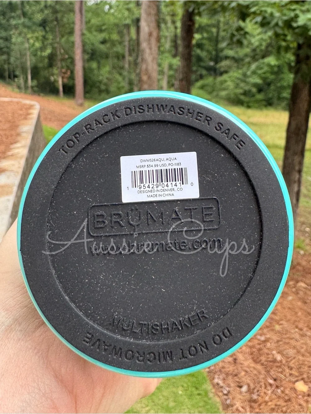 Aqua BrüMate Multi Shaker Tumbler — Turquoise light blue color, flawed